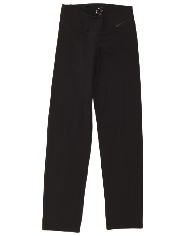 Damskie legginsy Nike Dri Fit UK 16, duże, czarne, nylonowe