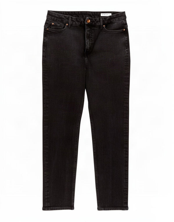 Marks & Spencer Damskie The Magic Straight Jeans UK 16 Duże W34 L26 Czarne