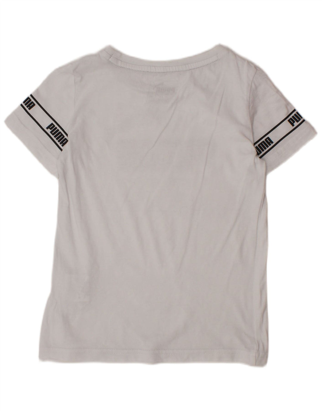 Chłopięcy T-shirt z grafiką PUMA, 4-5 lat, biała bawełna