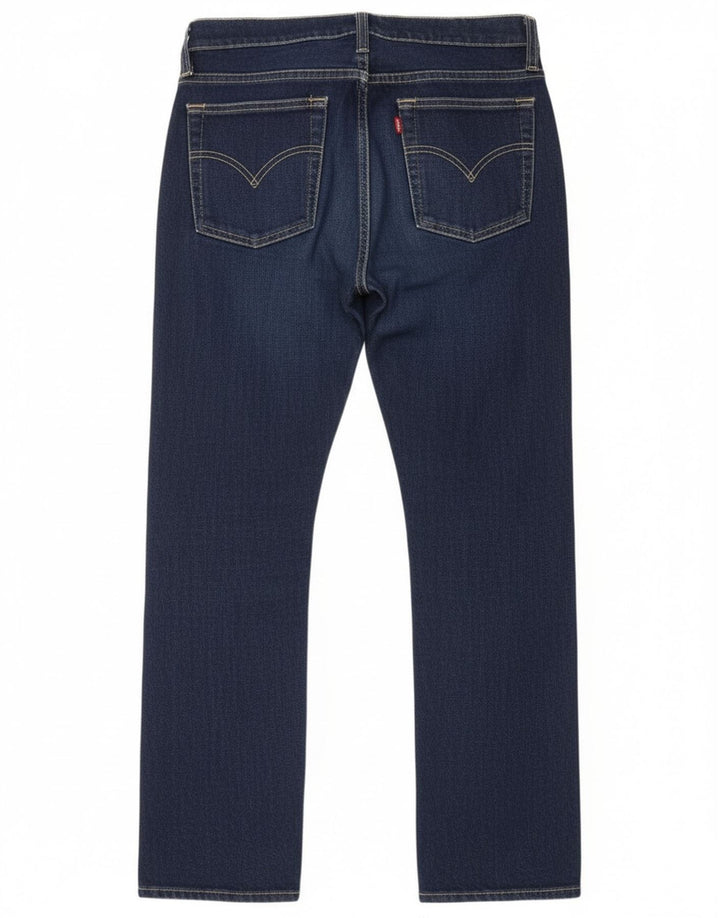 Damskie proste dżinsy Levi's W29 L28 Granatowa bawełna
