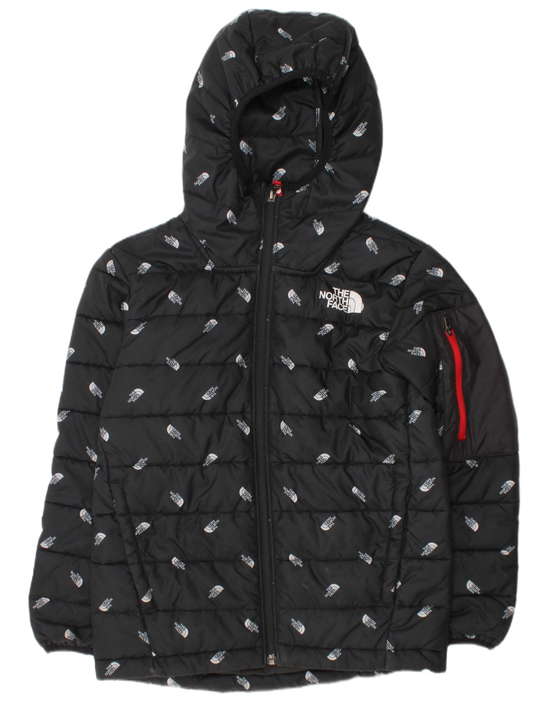 Wyściełana kurtka chłopięca z kapturem The North Face, 9-10 lat, średnia czarna