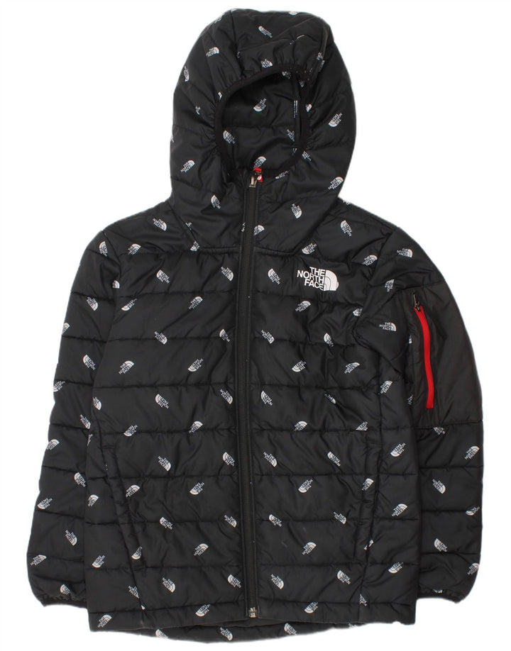 Wyściełana kurtka chłopięca z kapturem The North Face, 9-10 lat, średnia czarna