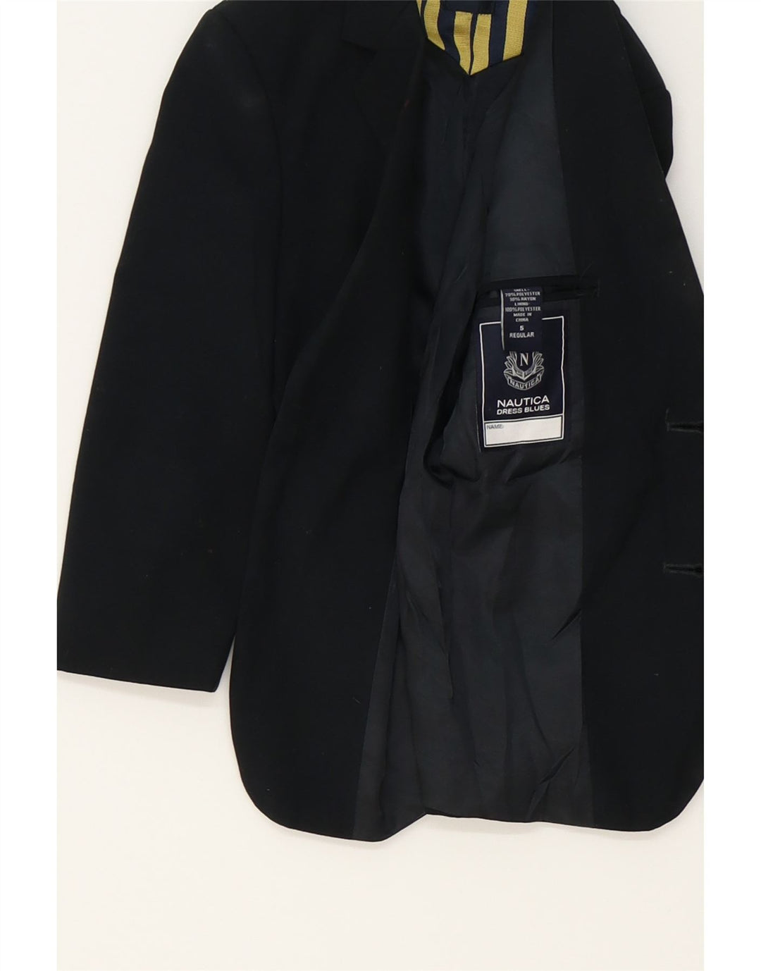 NAUTICA Boys 2 Button Blazer Jacket 4-5 Years Navy Blue Polyester Vintage Nautica and Second-Hand Nautica from Messina Hembry 