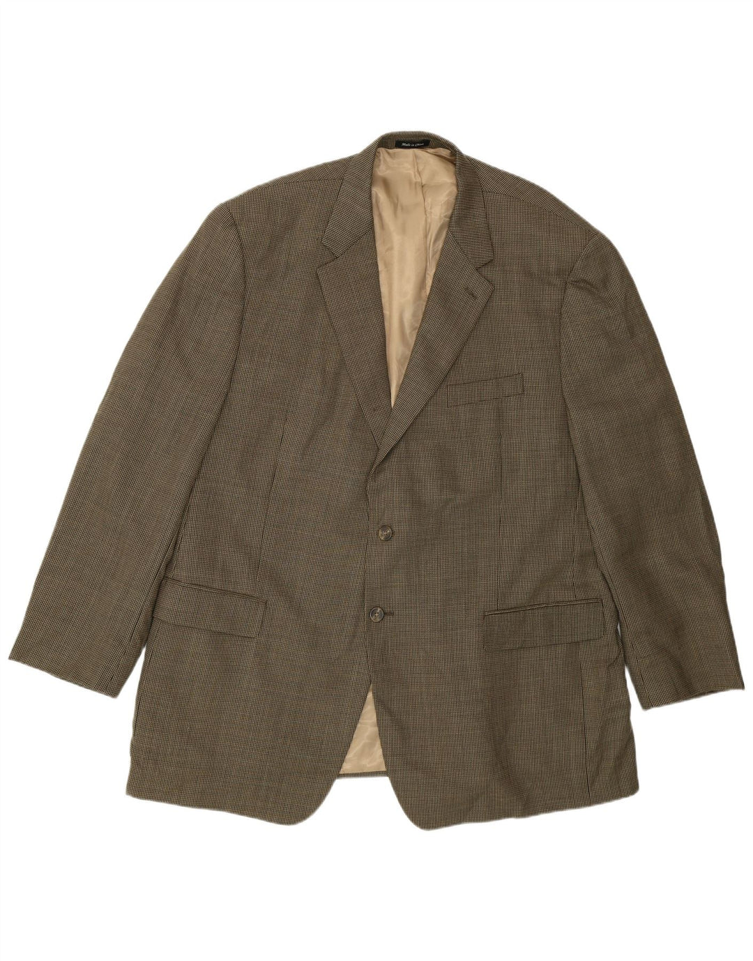 Męska marynarka zapinana na 2 guziki Chaps UK 48 4XL Khaki, nowa wełna