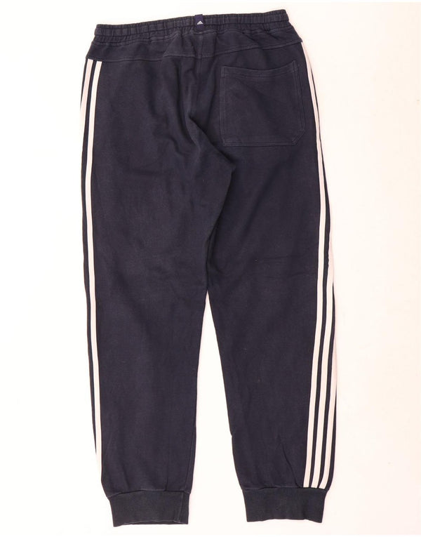 Męskie spodnie dresowe Adidas Joggers UK 40/42 Średni granatowy bawełniany