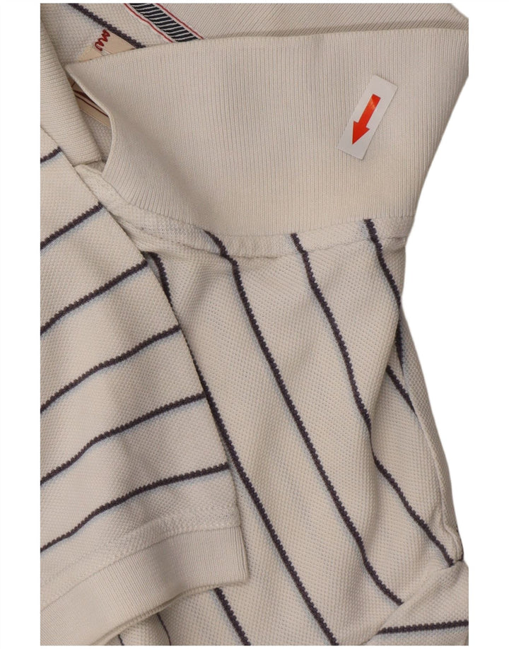 Klasyczna męska koszulka polo TOMMY HILFIGER, duża, bawełniana w białe paski