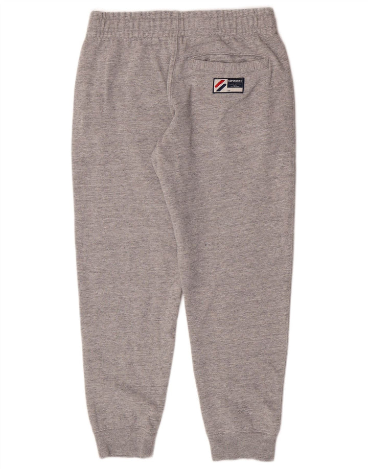 Męskie spodnie dresowe Superdry Graphic, średnioszare, nakrapiane