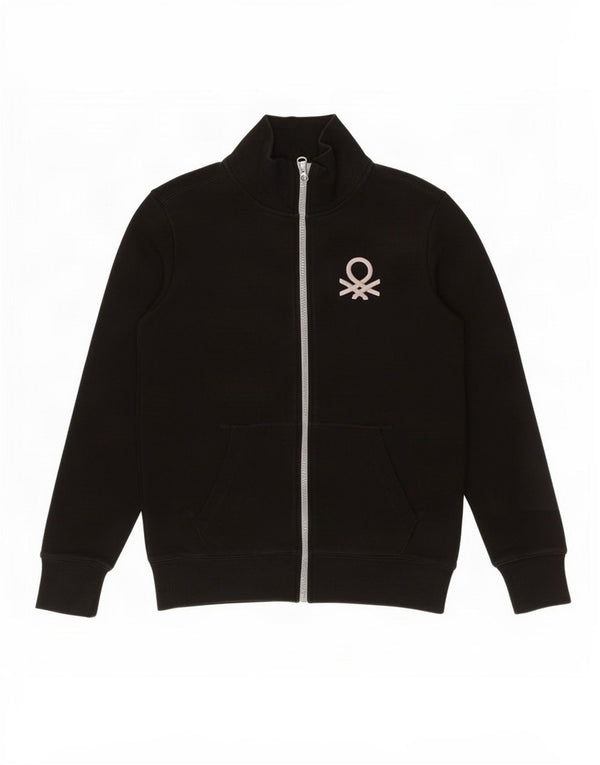 Chłopięca bluza dresowa z grafiką Benetton 11-12 lat 2XL, czarna bawełna