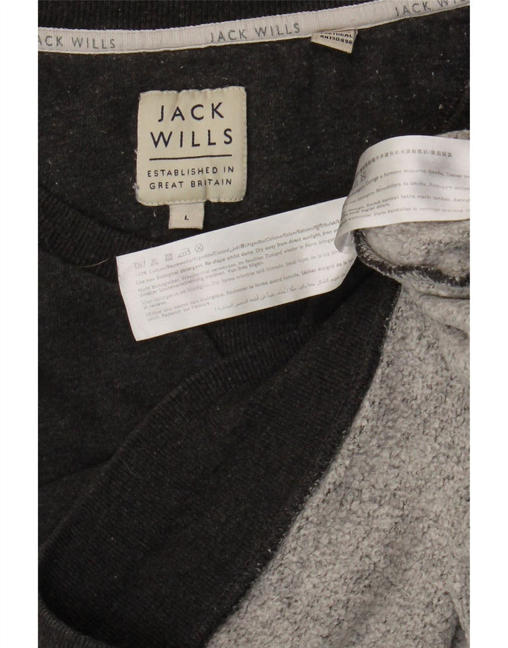 Męska bluza JACK WILLS, duża, szara, bawełniana