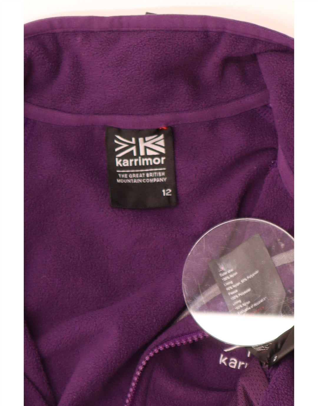 Damska kurtka polarowa Karrimor UK 12, średni fiolet, nylon