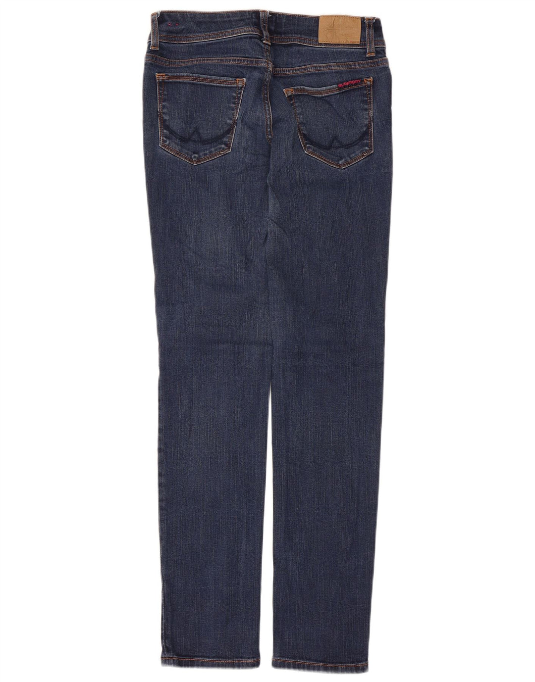 Damskie jeansy Superdry Cigarette W28 L32 Granatowe, bawełniane