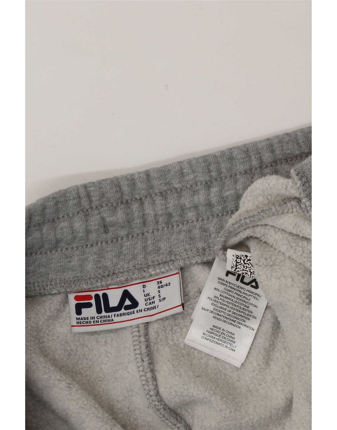 Męskie spodnie dresowe Fila Joggers Small, szare, bawełniane