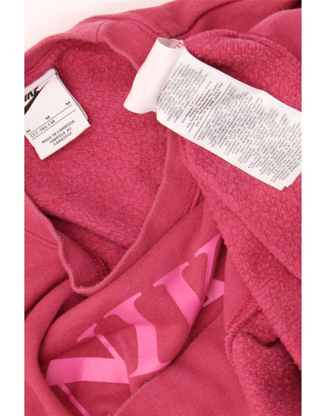Bluza dziewczęca Nike Crop Graphic Oversize 10-11 lat, średni róż
