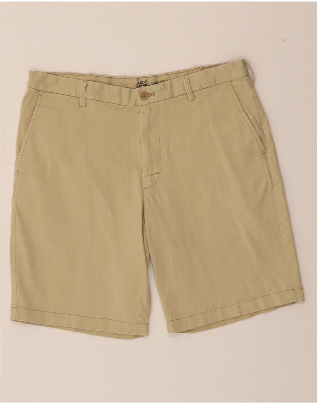 IZOD Mens Salt Water Chino Shorts W32 Medium  Beige Cotton Vintage Izod and Second-Hand Izod from Messina Hembry 