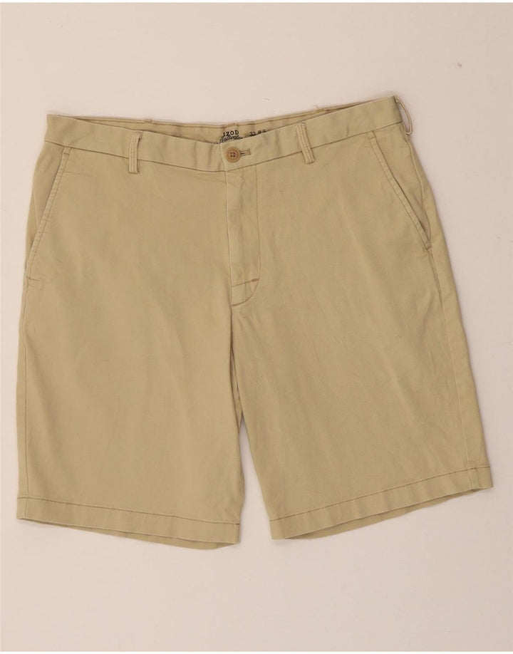 IZOD Mens Salt Water Chino Shorts W32 Medium  Beige Cotton Vintage Izod and Second-Hand Izod from Messina Hembry 
