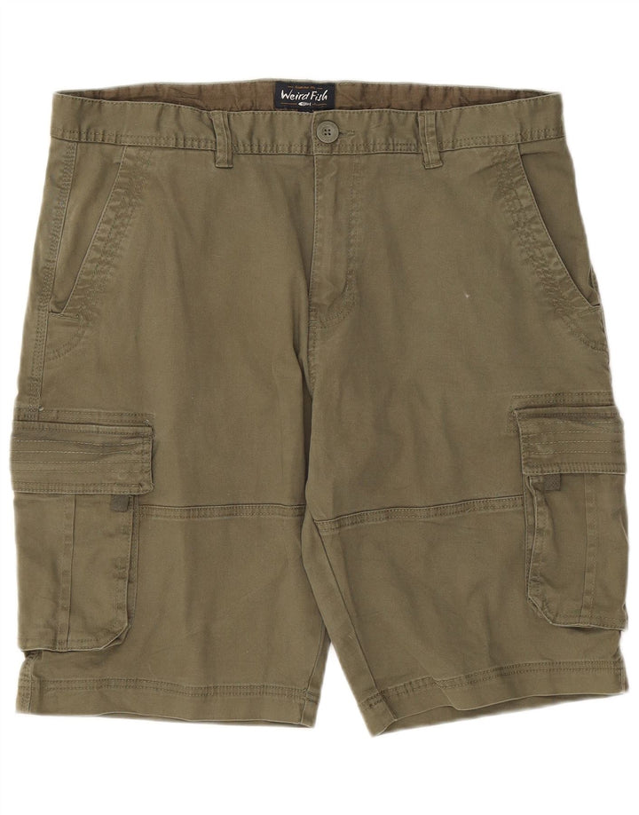 Męskie spodenki cargo Weird Fish W38 XL, bawełna khaki