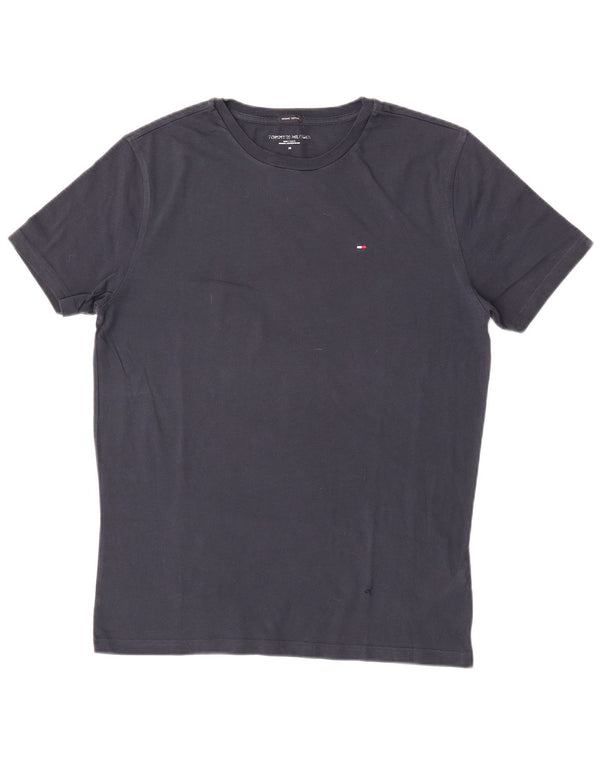 T-shirt męski Tommy Hilfiger Top, średni, granatowy, bawełniany