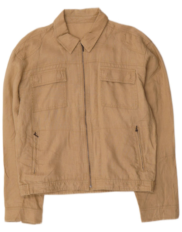 Damska kurtka użytkowa Pal Zileri IT 52 2XL beżowa, lniana