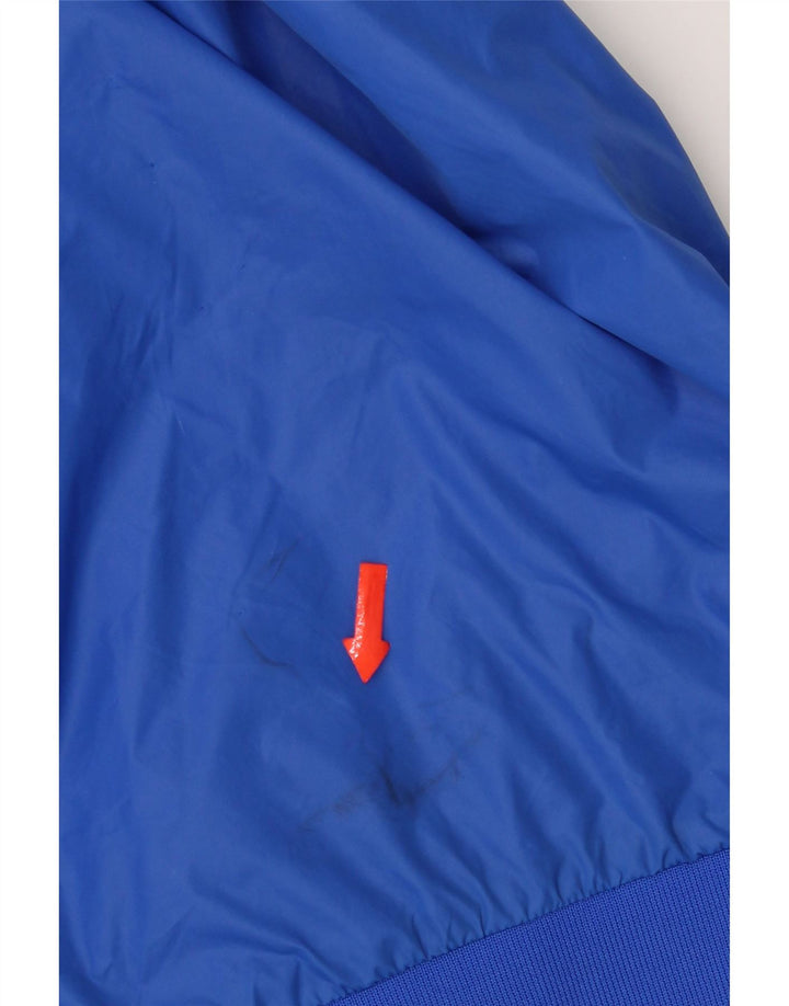 Damska kurtka przeciwdeszczowa Carhartt z kapturem UK 14, nylon w kolorze średniego błękitu