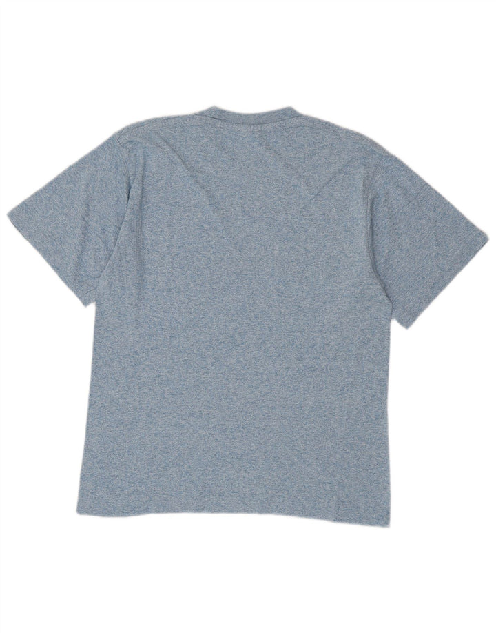 Męski T-shirt Champion z grafiką, mały, niebieski, z bawełny w cętki