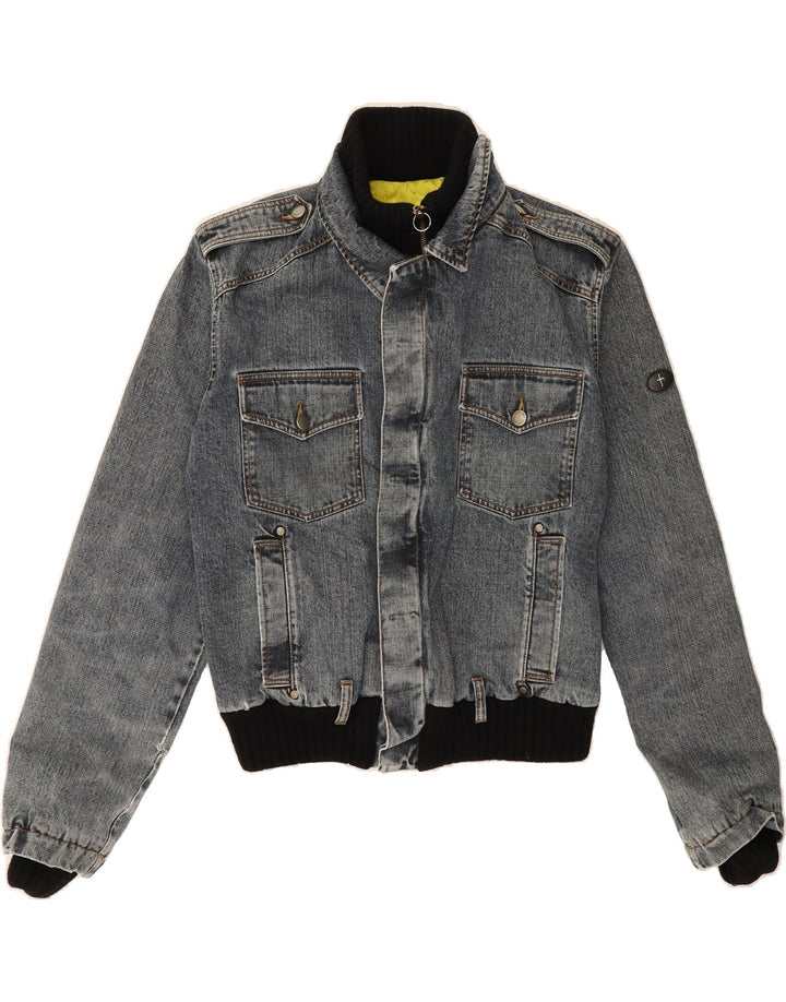 CESARE PACIOTTI Womens Denim Jacket IT 52 2XL Blue Cotton Vintage Cesare Paciotti and Second-Hand Cesare Paciotti from Messina Hembry 