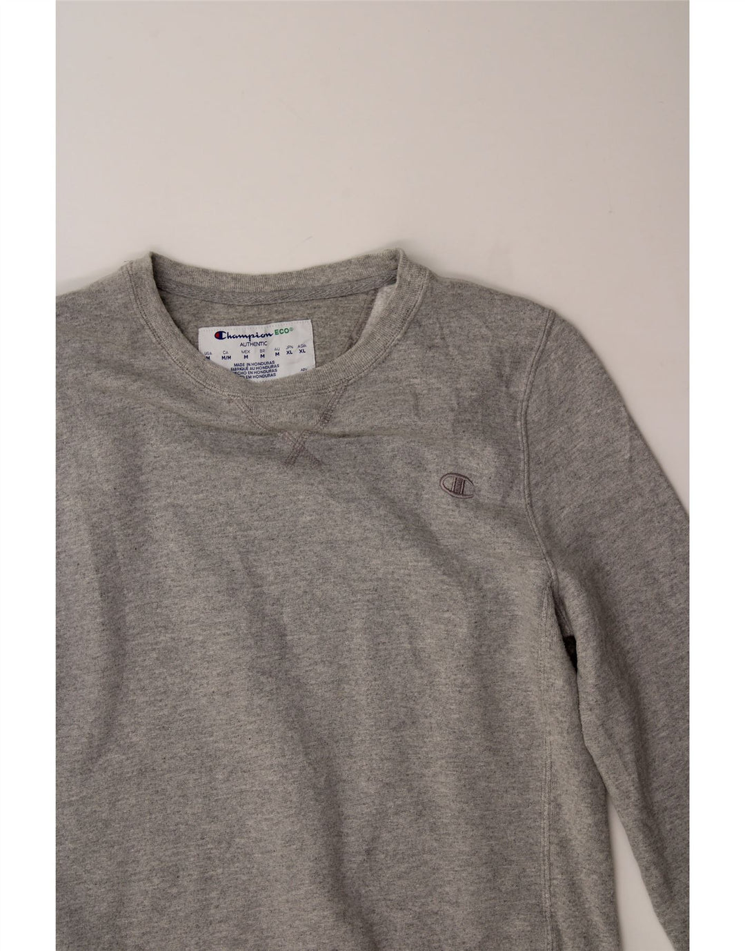 CHAMPION Mens Sweatshirt Jumper Medium Grey Cotton Vintage Champion and Second-Hand Champion from Messina Hembry 