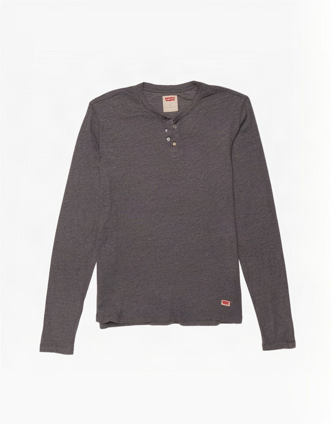Męski top Levi's z długim rękawem, średnioszary, bawełniany