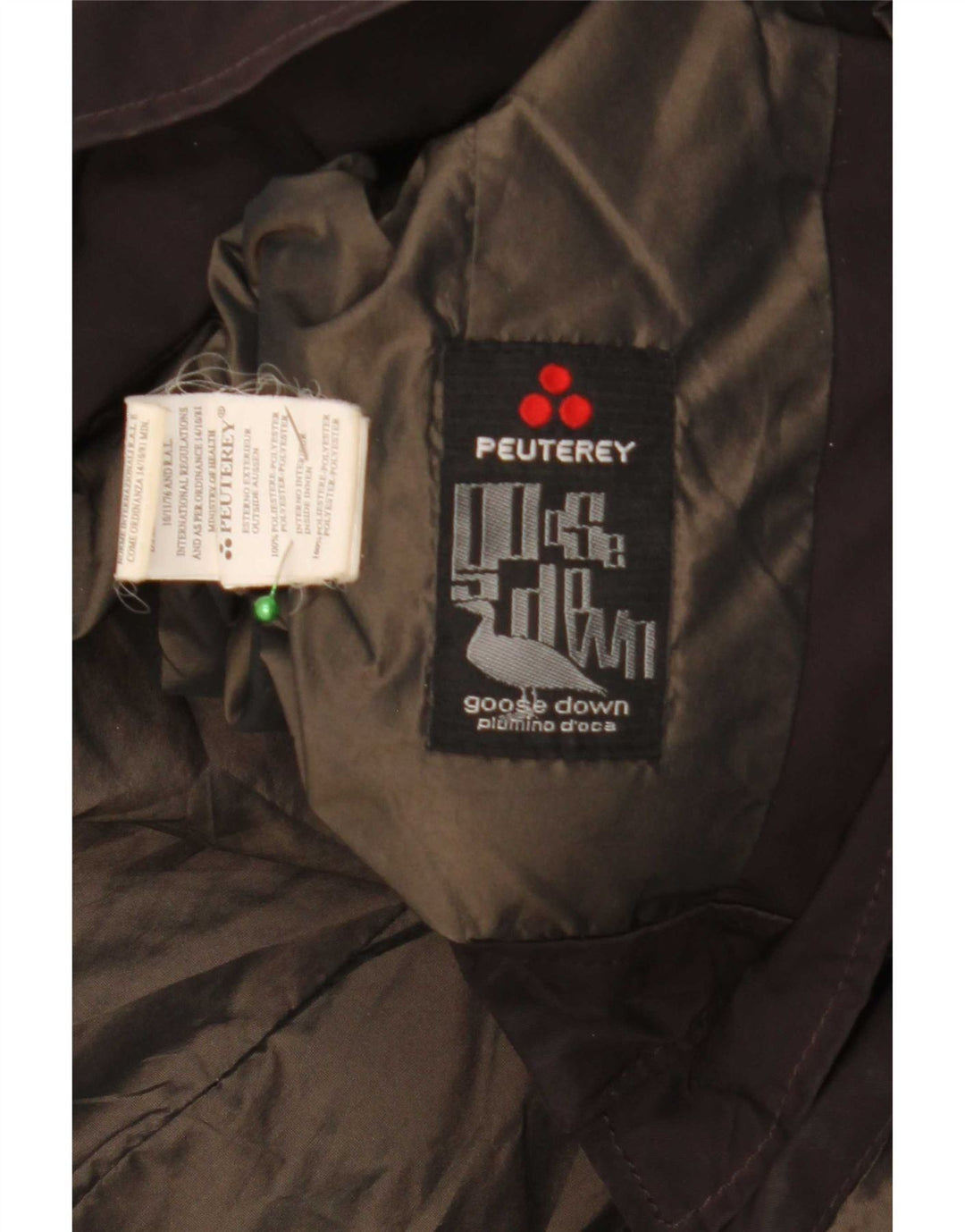 Damska ocieplana kurtka PEUTEREY UK 18 XL, brązowy poliester