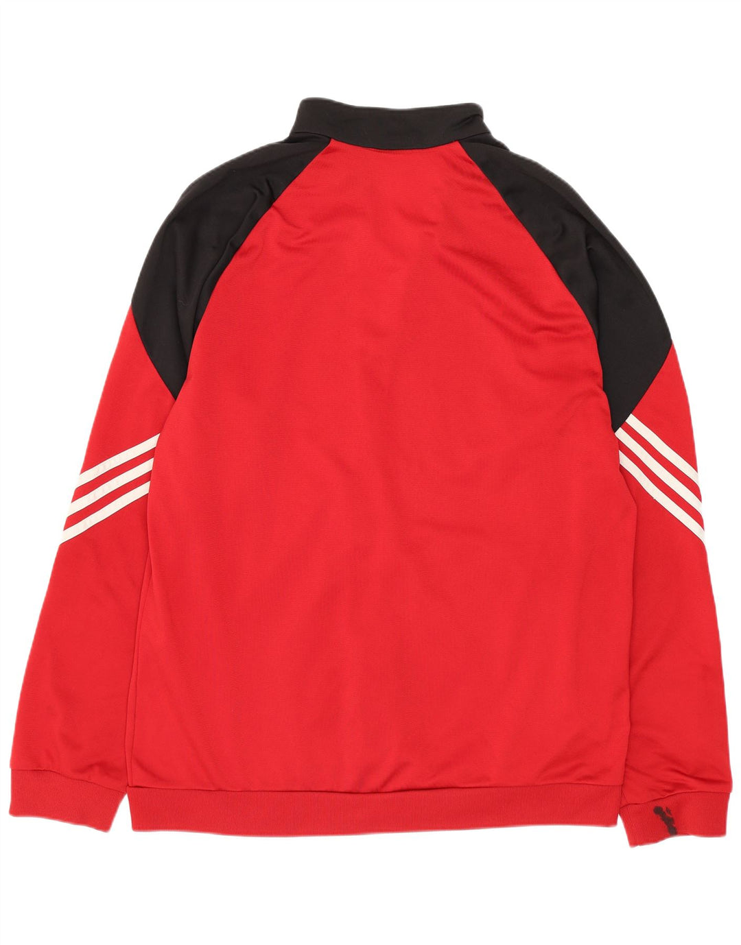 Adidas Męska bluza dresowa, duża, czerwona, poliestrowa