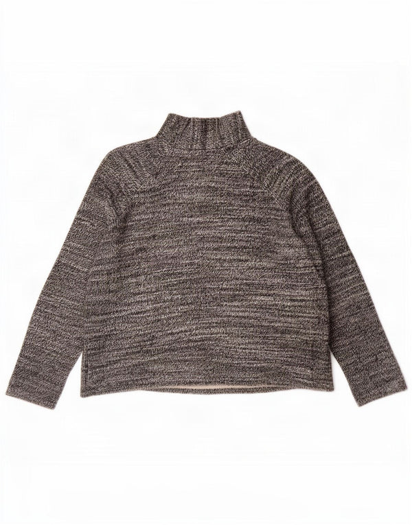 Damska bluzka oversize Zara Top UK 10 Small, szara, nakrapiana bawełna