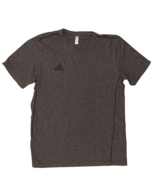 Adidas Mens T-Shirt Top Medium Grey Cotton