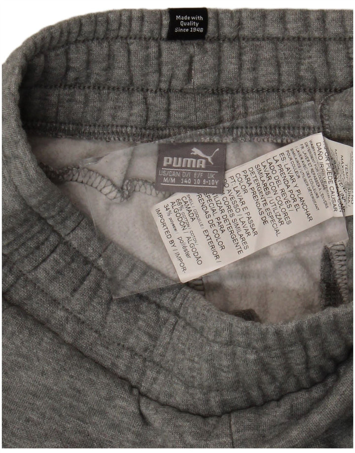 Chłopięce spodnie dresowe PUMA Joggery 9-10 lat, szara bawełna