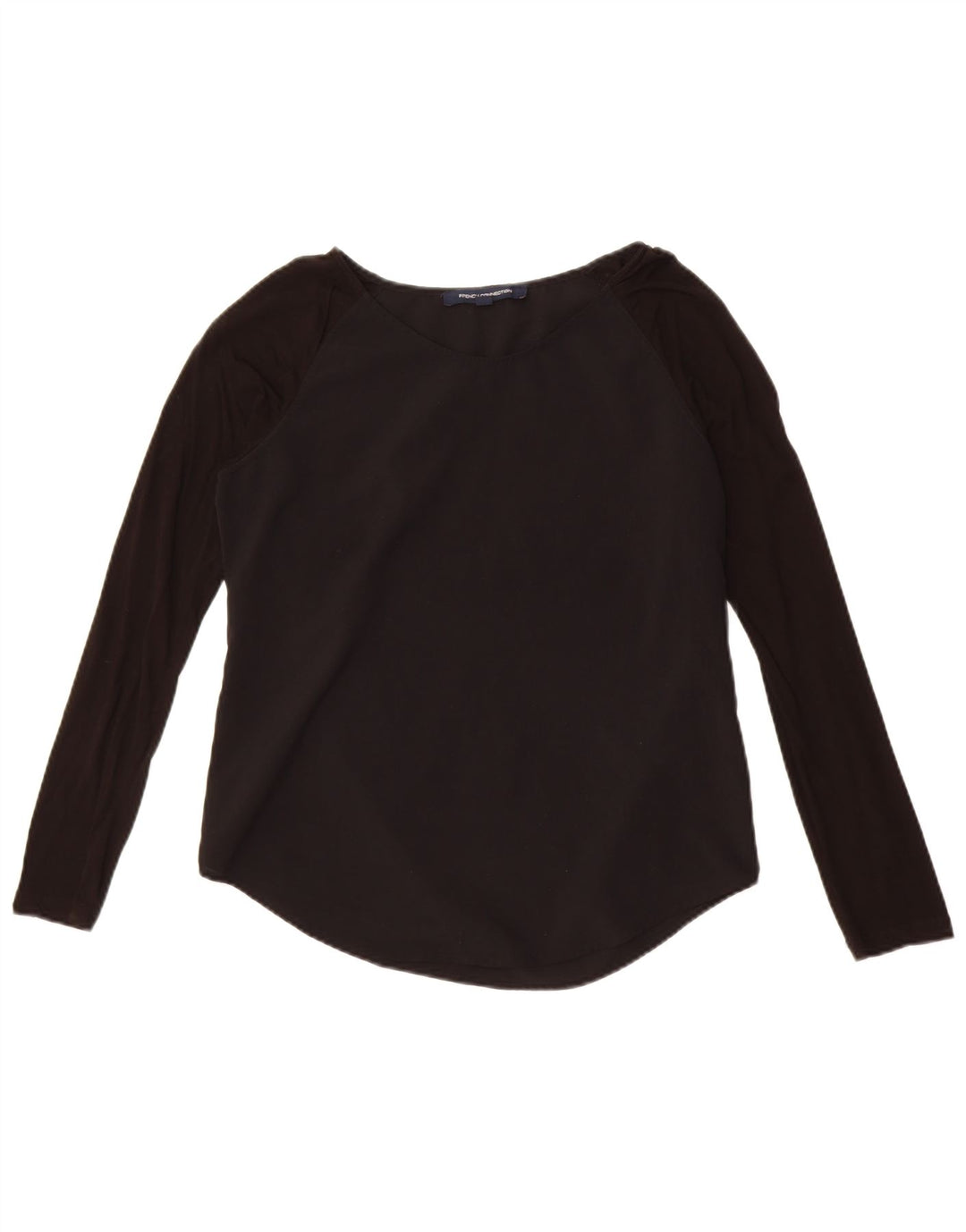 Damska bluzka z długim rękawem French Connection Top UK 10 Small Black Lyocell