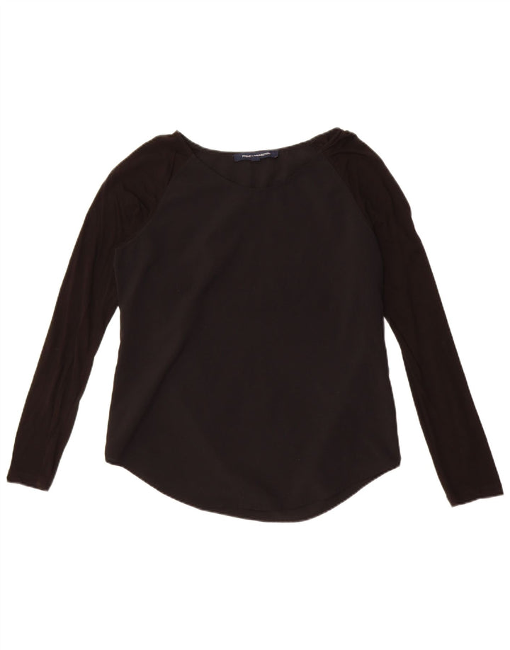 Damska bluzka z długim rękawem French Connection Top UK 10 Small Black Lyocell