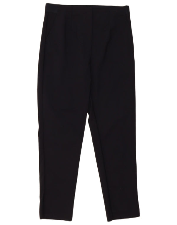 Marks & Spencer Damskie spodnie codzienne z wysokim stanem UK 12 Medium W30 L27 Granatowe