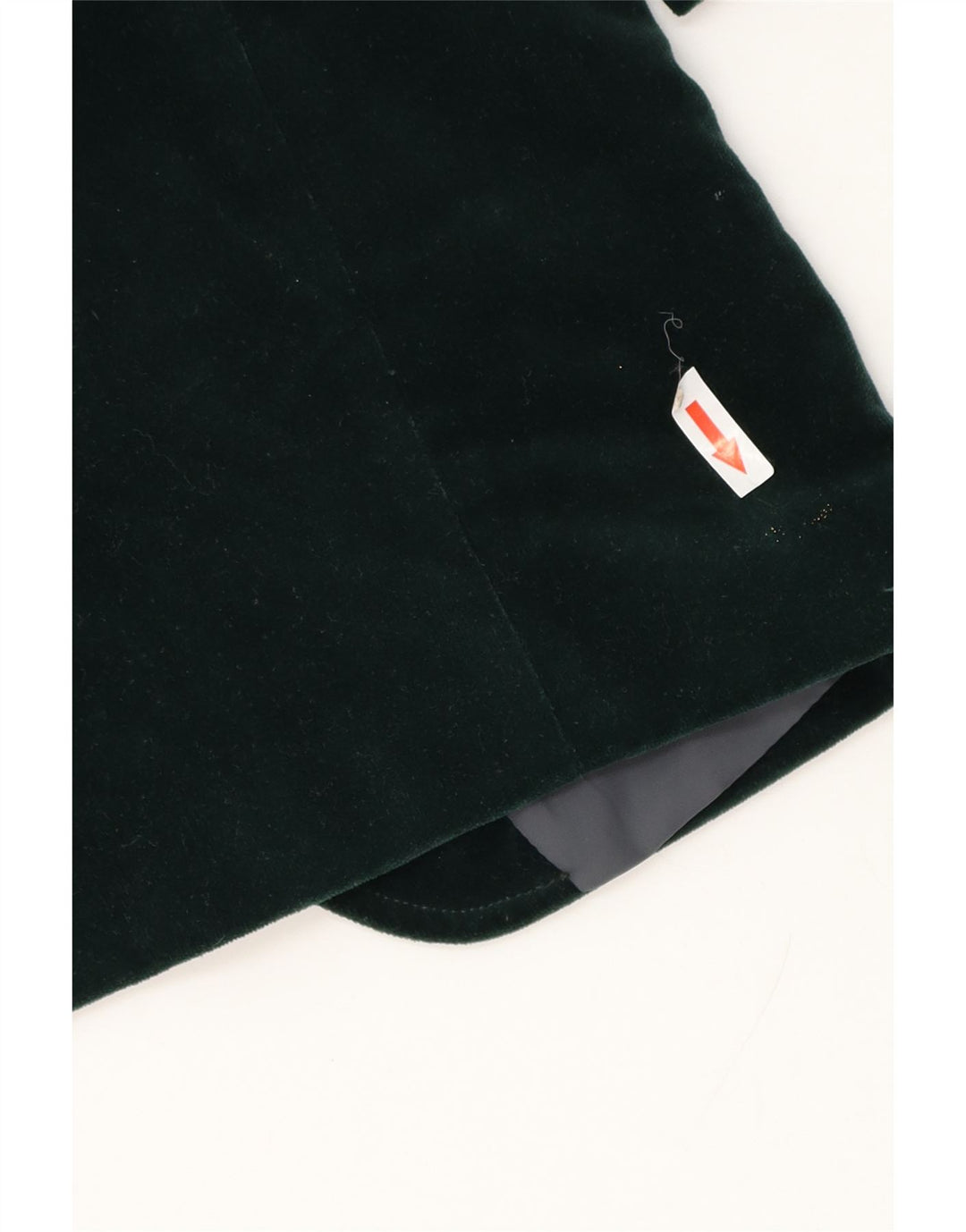 Vintage męska marynarka aksamitna zapinana na 1 guzik UK 36 Small Green