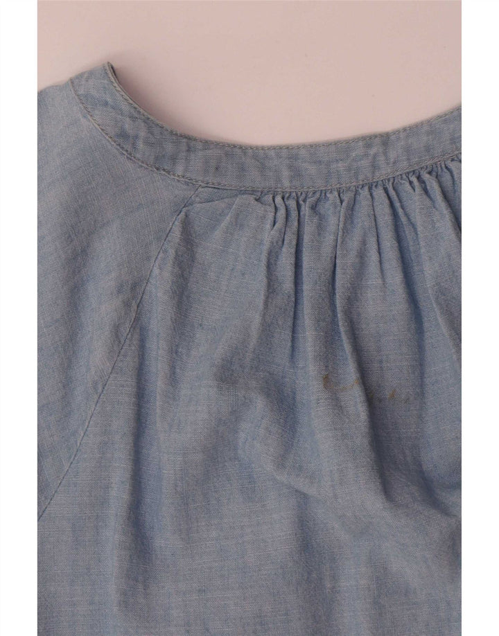 Damska bluzka koszulowa oversize Levi's UK 16, duża niebieska bawełna
