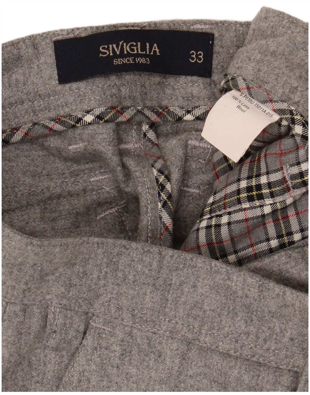 Męskie spodnie cargo SIVIGLIA W33 L36 Szara wełna