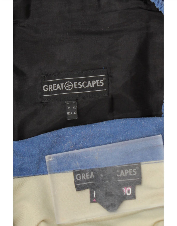 Dres męski Great Escapes welurowy EU 52, duży, niebieski, blok kolorów