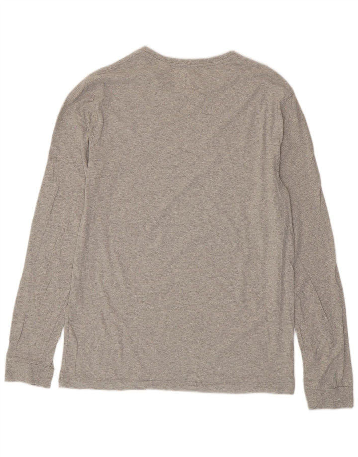 Męski top JACK WILLS z długim rękawem, średnioszary, bawełniany