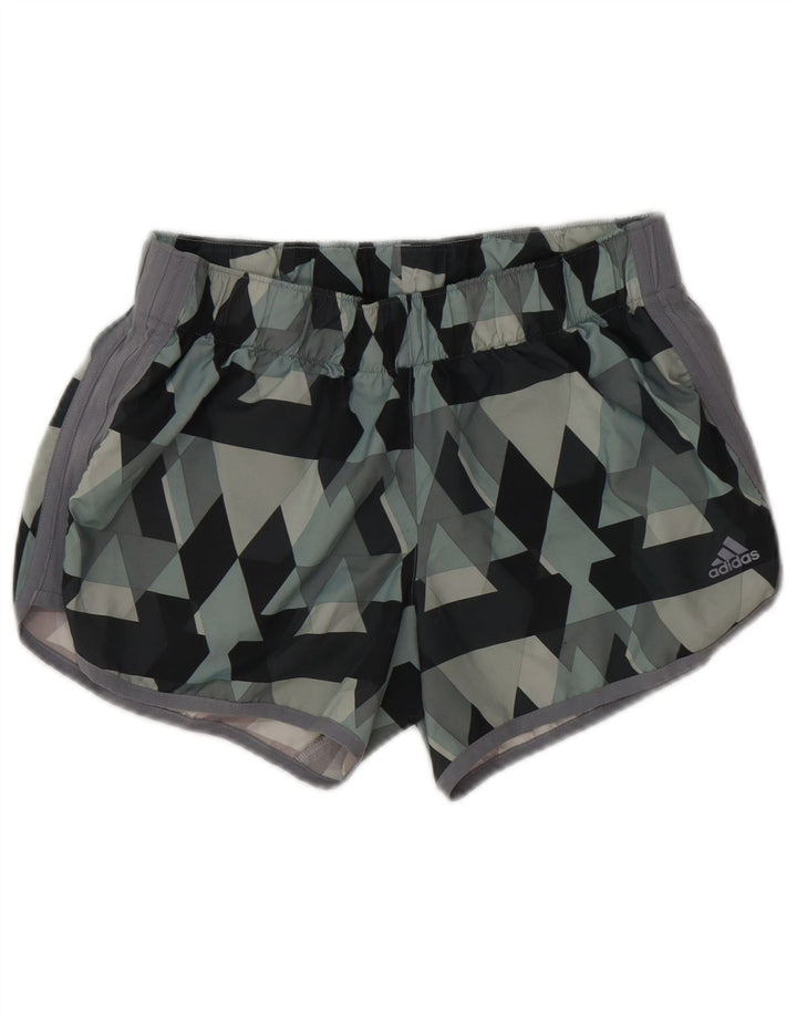 Damskie spodenki sportowe Adidas UK 14 Medium Grey Geometric