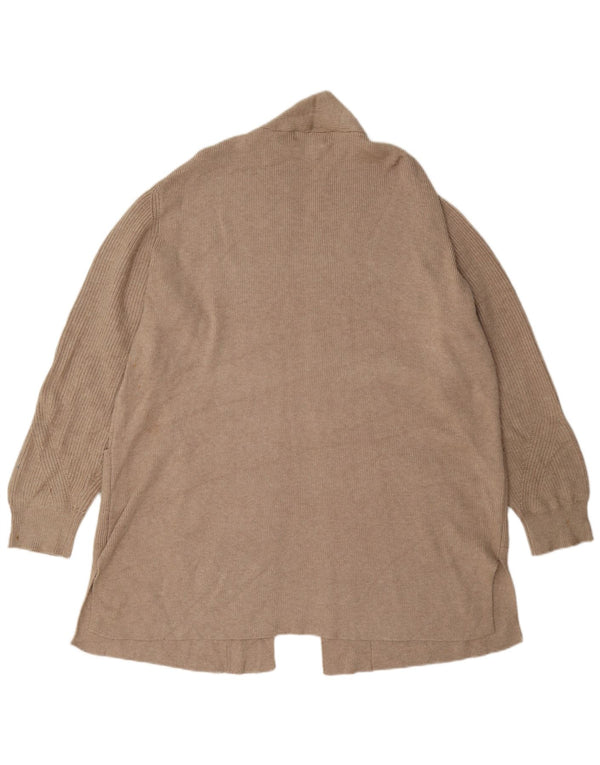 Marks & Spencer Damski sweter rozpinany o przedłużonym fasonie, UK 18 XL, beżowy