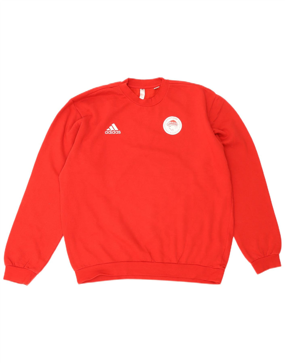 Męska bluza Adidas z grafiką, duża, czerwona, bawełniana