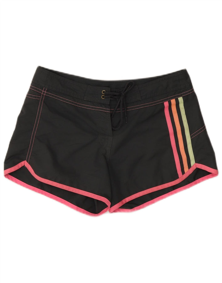 Damskie spodenki kąpielowe Adidas UK 8, małe, czarne, poliestrowe