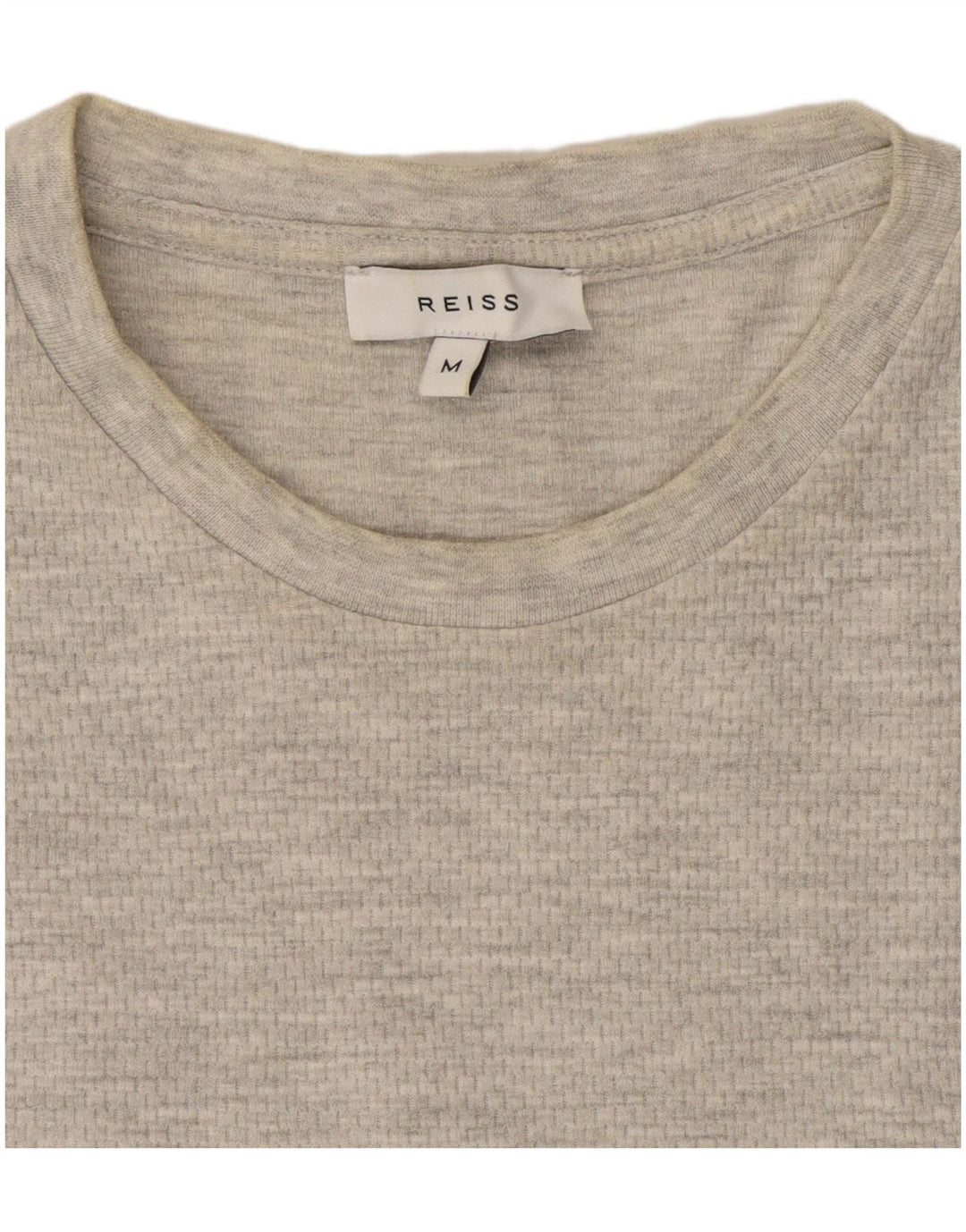Męska koszulka T-shirt Reiss, średnia, szara, bawełniana nakrapiana
