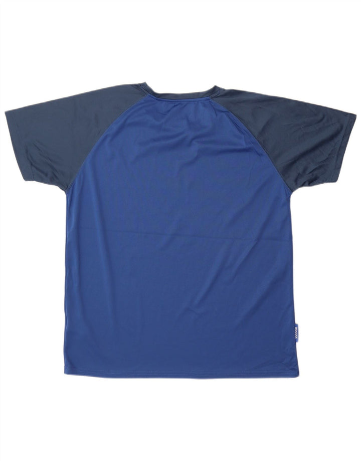 Męski T-shirt Mountain Warehouse IsoCool, top XL, niebieski, poliester z blokami kolorów