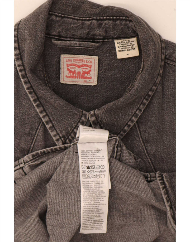 Damska koszula dżinsowa Levi's UK 14, średnioszara, bawełniana