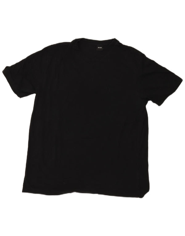 T-shirt męski Hugo Boss Top 2XL, czarny, bawełniany