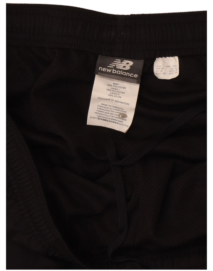 Męskie spodnie dresowe z grafiką NEW BALANCE XL, czarny poliester