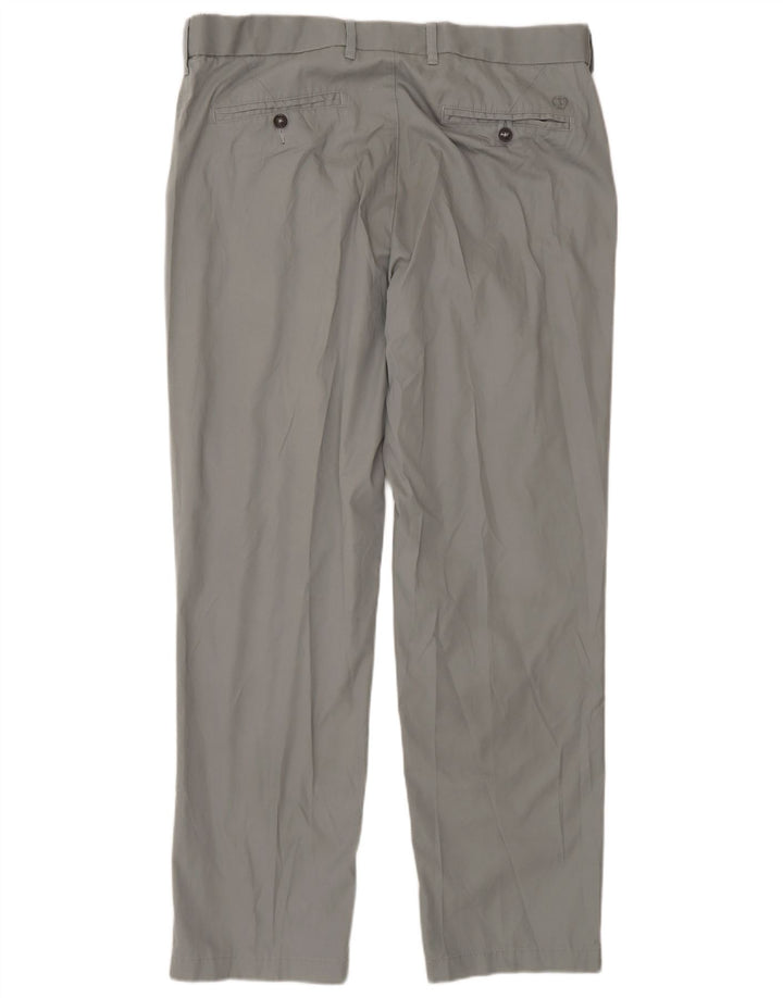 Męskie spodnie typu chino Regular Marks & Spencer W36 L31 Szara bawełna